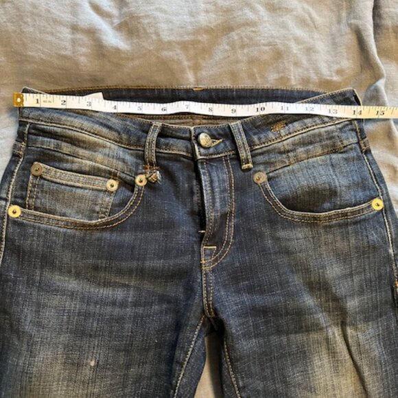 R13 Boy Skinny Dark Vintage Wash, Sz 24 - Picture 6 of 8